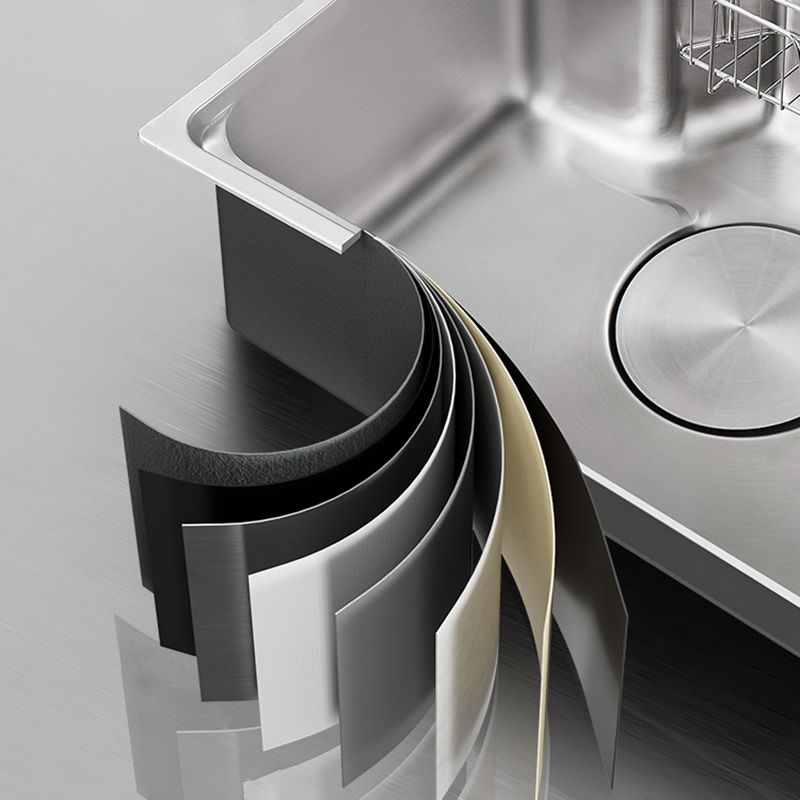 Contemporary Kitchen Sink Set Stainless Steel Friction Resistant Kitchen Sink Set Clearhalo 'Home Improvement' 'home_improvement' 'home_improvement_kitchen_sinks' 'Kitchen Remodel & Kitchen Fixtures' 'Kitchen Sinks & Faucet Components' 'Kitchen Sinks' 'kitchen_sinks' 1200x1200_786c303f-d334-4a11-85f9-6ef3d5b1ccb0