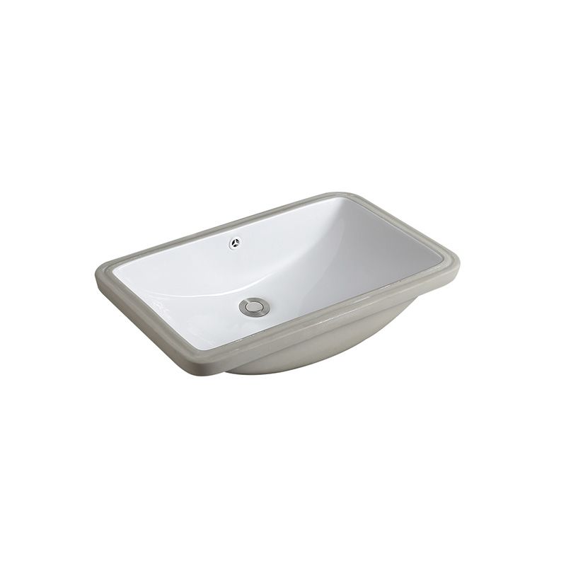 Traditional Undermount Vanity Sink Rectangular Porcelain with Pop-Up Drain Basin Sink Clearhalo 'Bathroom Remodel & Bathroom Fixtures' 'Bathroom Sinks & Faucet Components' 'Bathroom Sinks' 'bathroom_sink' 'Home Improvement' 'home_improvement' 'home_improvement_bathroom_sink' 1200x1200_787d53ec-2bfe-45c5-8459-7826f5b13d3f