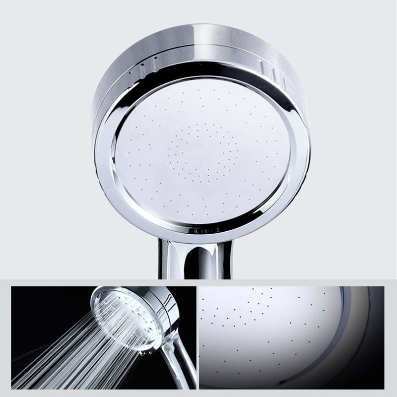 Modern Handheld Shower Head 5-Spray Patterns Chrome Round Wall-Mount Shower Head Clearhalo 'Bathroom Remodel & Bathroom Fixtures' 'Home Improvement' 'home_improvement' 'home_improvement_shower_heads' 'Shower Heads' 'shower_heads' 'Showers & Bathtubs Plumbing' 'Showers & Bathtubs' 1200x1200_78887b71-f31e-4054-b4a0-06824d2aa139