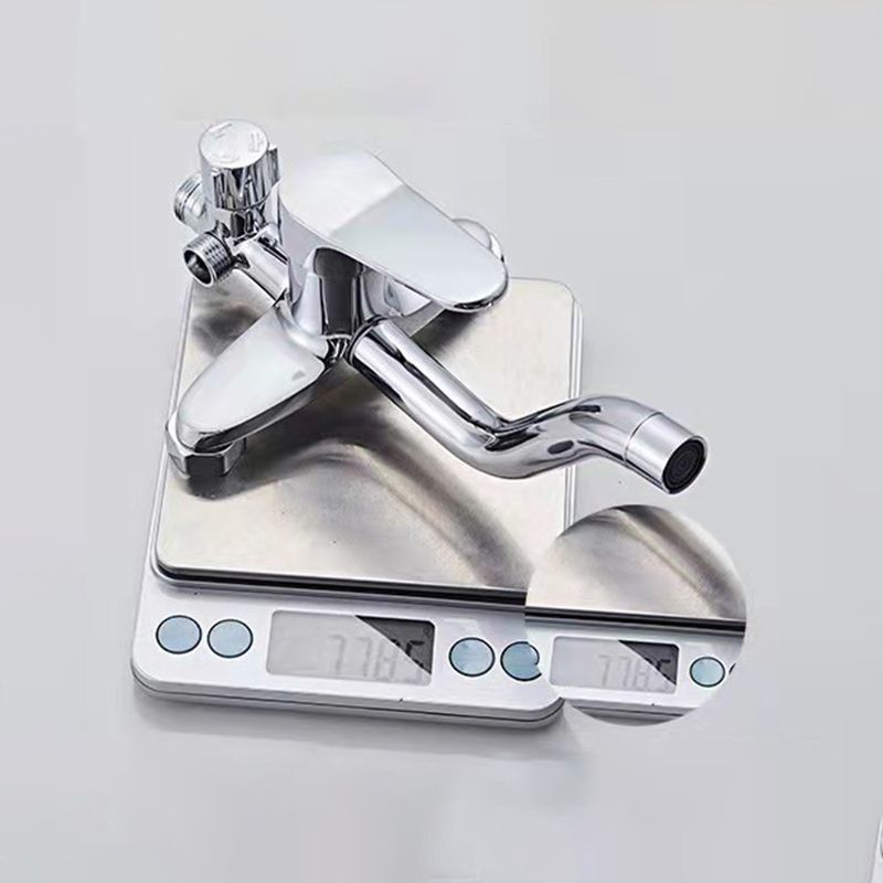 Modern Shower Set Brass Slide Bar Included Adjustable Shower Head Shower Combo Clearhalo 'Bathroom Remodel & Bathroom Fixtures' 'Home Improvement' 'home_improvement' 'home_improvement_shower_faucets' 'Shower Faucets & Systems' 'shower_faucets' 'Showers & Bathtubs Plumbing' 'Showers & Bathtubs' 1200x1200_788b038a-2608-4b3b-ab72-21ec0d0a5740