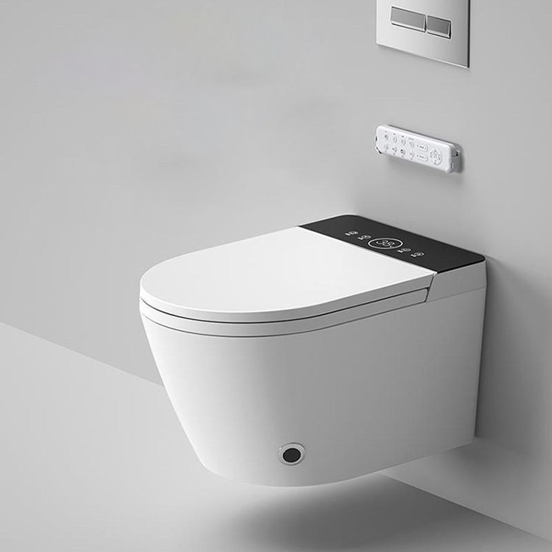 Elongated Wall Mounted Bidet with Heated Seat White 12.20" High Bidet Clearhalo 'Bathroom Remodel & Bathroom Fixtures' 'Bidets' 'Home Improvement' 'home_improvement' 'home_improvement_bidets' 'Toilets & Bidets' 1200x1200_789b02b1-6457-4953-909d-e38371e27692