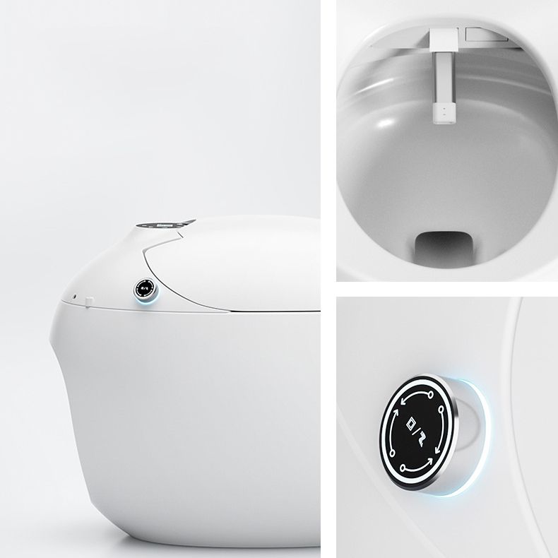 Round Floor Mount Bidet White Floor Standing Bidet with Heated Seat Clearhalo 'Bathroom Remodel & Bathroom Fixtures' 'Bidets' 'Home Improvement' 'home_improvement' 'home_improvement_bidets' 'Toilets & Bidets' 1200x1200_78a563ee-8ff0-465b-92ee-884ecd2670cf