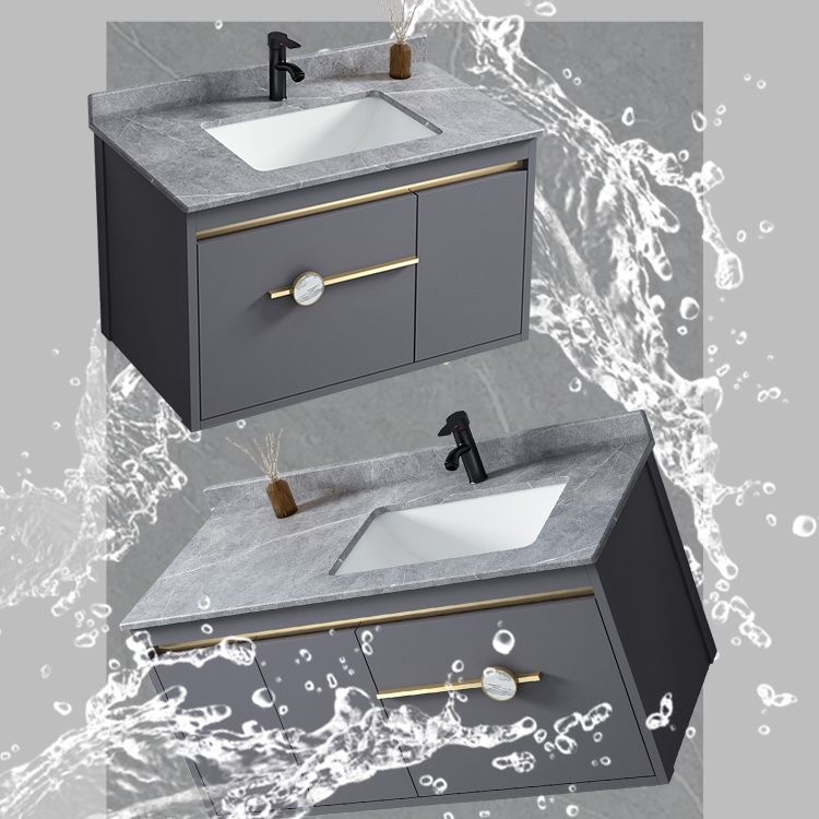 Glam Bathroom Vanity Set Wall Mount Faucet Included Bathroom Sink Vanity Clearhalo 'Bathroom Remodel & Bathroom Fixtures' 'Bathroom Vanities' 'bathroom_vanities' 'Home Improvement' 'home_improvement' 'home_improvement_bathroom_vanities' 1200x1200_78aab8b3-9c74-429f-978b-213b896d1084