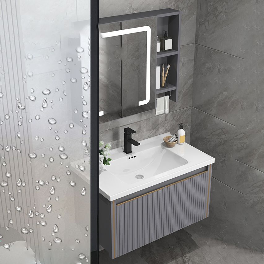 Wall Mount Bathroom Vanity Set Modern Faucet Included Bathroom Sink Vanity Clearhalo 'Bathroom Remodel & Bathroom Fixtures' 'Bathroom Vanities' 'bathroom_vanities' 'Home Improvement' 'home_improvement' 'home_improvement_bathroom_vanities' 1200x1200_78b09f80-e046-4b85-a981-5e43328bd66d