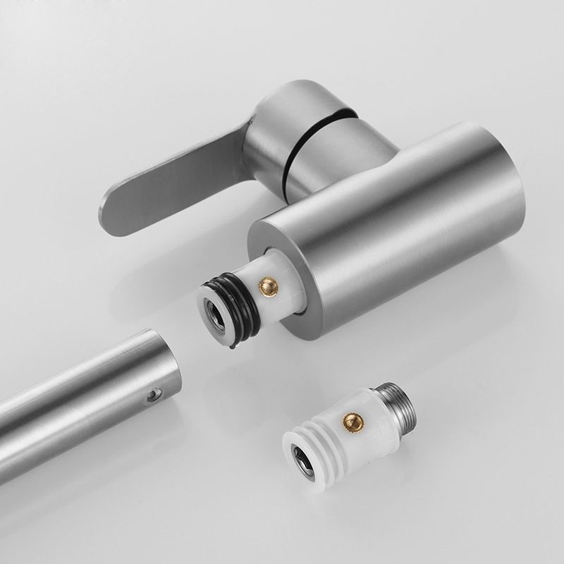 Modern 1-Handle Faucet 1-Hole Gooseneck Stainless Steel Touchless Faucet Clearhalo 'Home Improvement' 'home_improvement' 'home_improvement_kitchen_faucets' 'Kitchen Faucets' 'Kitchen Remodel & Kitchen Fixtures' 'Kitchen Sinks & Faucet Components' 'kitchen_faucets' 1200x1200_78b1bad4-b854-4dd9-b876-150d2e22672f