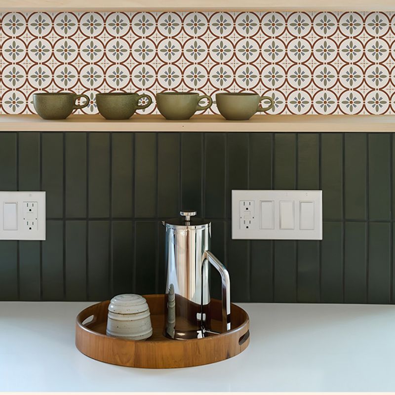 Water Resistant Peel & Stick Tile Square Pattern Printing Single Tile Clearhalo 'Flooring 'Home Improvement' 'home_improvement' 'home_improvement_peel_stick_blacksplash' 'Peel & Stick Backsplash Tile' 'peel_stick_blacksplash' 'Walls & Ceilings' Walls and Ceiling' 1200x1200_78bfdb1e-bb5c-4005-a93f-744afb798b4f