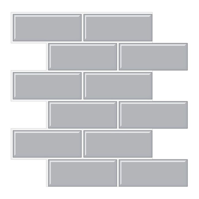 Tile-Peel & Stick Rectangle Waterproof Solid Plastic Peel & Stick Subway Tile for Shower Clearhalo 'Flooring 'Home Improvement' 'home_improvement' 'home_improvement_peel_stick_blacksplash' 'Peel & Stick Backsplash Tile' 'peel_stick_blacksplash' 'Walls & Ceilings' Walls and Ceiling' 1200x1200_78c96290-23fd-4860-b835-f93686a9f1c4