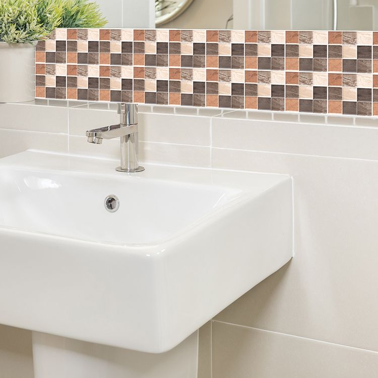 Modern Backsplash Tile Smooth Peel and Stick Wall Tile for Bathroom Clearhalo 'Flooring 'Home Improvement' 'home_improvement' 'home_improvement_peel_stick_blacksplash' 'Peel & Stick Backsplash Tile' 'peel_stick_blacksplash' 'Walls & Ceilings' Walls and Ceiling' 1200x1200_78cbb40e-0c6d-47c7-843b-d95378b0db49