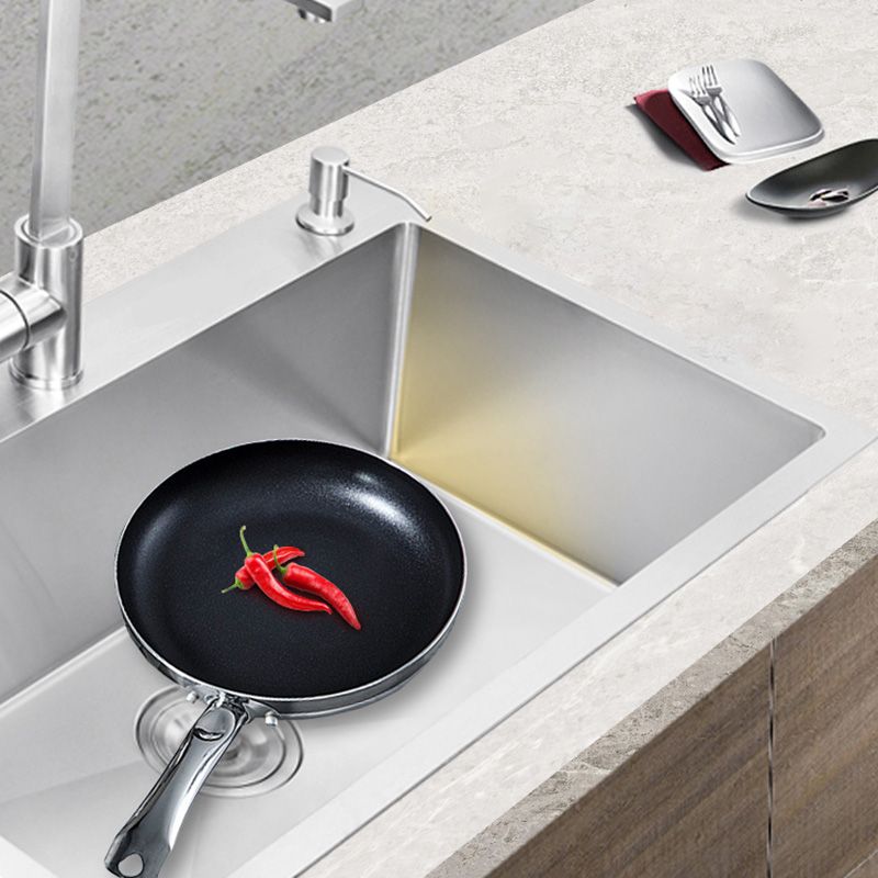 Contemporary Kitchen Sink Stainless Steel Drain Assembly Kitchen Sink Clearhalo 'Home Improvement' 'home_improvement' 'home_improvement_kitchen_sinks' 'Kitchen Remodel & Kitchen Fixtures' 'Kitchen Sinks & Faucet Components' 'Kitchen Sinks' 'kitchen_sinks' 1200x1200_78cf1e32-c7bf-4f77-9912-2fa4ddfd919f