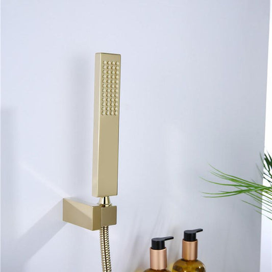Lever Handle Wall Mounted Contemporary Low Arc Metal Wall Mount Clearhalo 'Bathroom Remodel & Bathroom Fixtures' 'Bathtub Faucets' 'bathtub_faucets' 'Home Improvement' 'home_improvement' 'home_improvement_bathtub_faucets' 1200x1200_78dd0eae-4424-4857-839e-022ed6fdd142