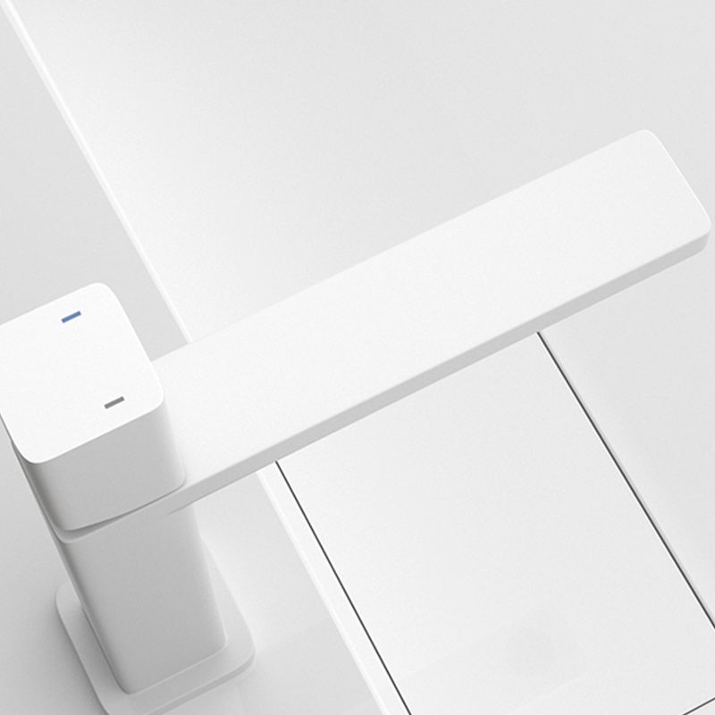 Modern Knob Handle Square Faucet Brass Deck Mounted Bathroom Sink Faucet Clearhalo 'Bathroom Remodel & Bathroom Fixtures' 'Bathroom Sink Faucets' 'Bathroom Sinks & Faucet Components' 'bathroom_sink_faucets' 'Home Improvement' 'home_improvement' 'home_improvement_bathroom_sink_faucets' 1200x1200_78de8163-7800-40c0-a1fe-a306ae101a6f