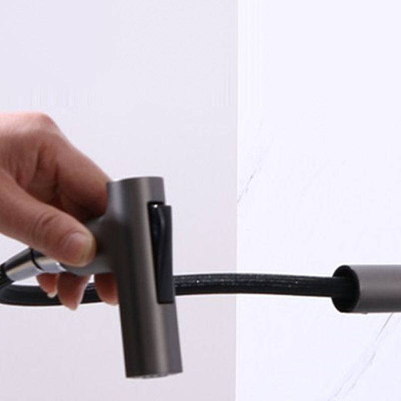 Widespread Bathroom Faucet Swivel Spout High-Arc with Pull Out Sprayer Clearhalo 'Bathroom Remodel & Bathroom Fixtures' 'Bathroom Sink Faucets' 'Bathroom Sinks & Faucet Components' 'bathroom_sink_faucets' 'Home Improvement' 'home_improvement' 'home_improvement_bathroom_sink_faucets' 1200x1200_78f2f356-a950-45bf-a898-e07b955bd46d