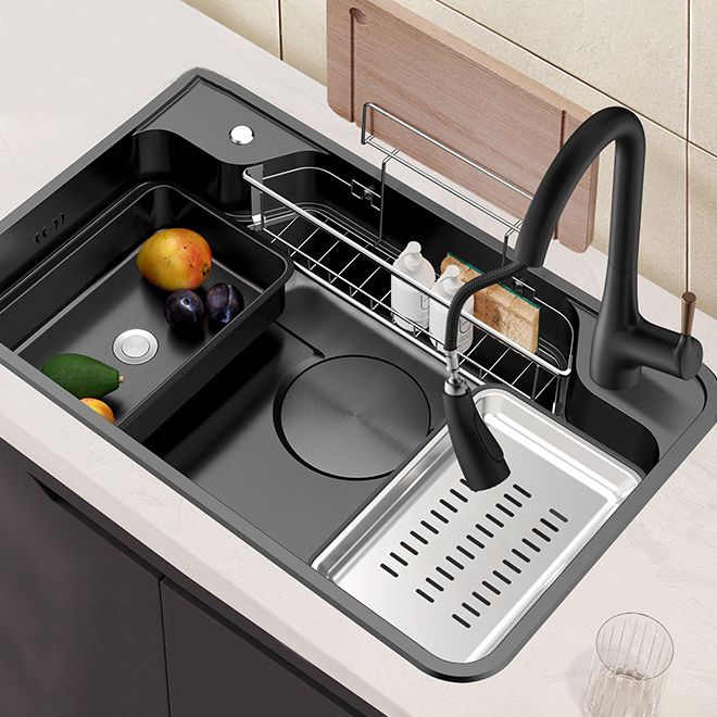 Stainless Steel Kitchen Sink Modern Style Kitchen Sink with Drain Strainer Kit Clearhalo 'Home Improvement' 'home_improvement' 'home_improvement_kitchen_sinks' 'Kitchen Remodel & Kitchen Fixtures' 'Kitchen Sinks & Faucet Components' 'Kitchen Sinks' 'kitchen_sinks' 1200x1200_78f9ff6b-6693-4edd-ba0e-a13cc7aa144e