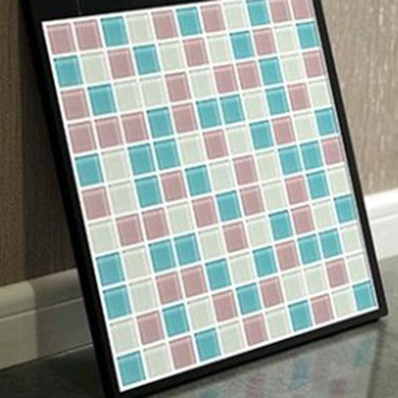 12" x 12" Peel & Stick Tie Glass Square Grid Mosaic Peel and Stick Tile 10-Pack Clearhalo 'Flooring 'Home Improvement' 'home_improvement' 'home_improvement_peel_stick_blacksplash' 'Peel & Stick Backsplash Tile' 'peel_stick_blacksplash' 'Walls & Ceilings' Walls and Ceiling' 1200x1200_79013e1c-b9eb-4f69-be64-c872612eb76e
