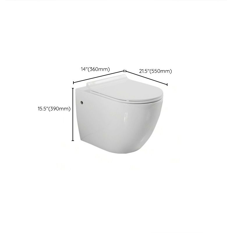 Modern Wall Hung Toilet One-Piece Urine Toilet with Seat for Washroom Clearhalo 'Bathroom Remodel & Bathroom Fixtures' 'Home Improvement' 'home_improvement' 'home_improvement_toilets' 'Toilets & Bidets' 'Toilets' 1200x1200_79054fb1-d735-4528-81e3-5bda53f380da