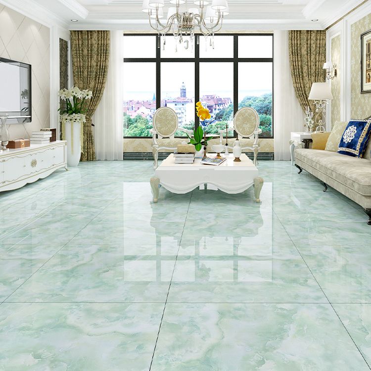 Square Floor Tile Straight Edge Polished Marbling Singular Tile Clearhalo 'Floor Tiles & Wall Tiles' 'floor_tiles_wall_tiles' 'Flooring 'Home Improvement' 'home_improvement' 'home_improvement_floor_tiles_wall_tiles' Walls and Ceiling' 1200x1200_79074e95-5db3-4934-a1ce-de9651efc823