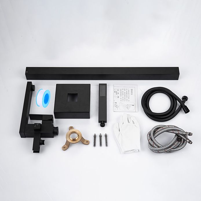 Modern Freestanding Tub Fillers Copper Floor Mounted with Handshower Bathtub Faucet Clearhalo 'Bathroom Remodel & Bathroom Fixtures' 'Bathtub Faucets' 'bathtub_faucets' 'Home Improvement' 'home_improvement' 'home_improvement_bathtub_faucets' 1200x1200_793109c2-3fbd-4c68-ae44-a2daf2fae70e