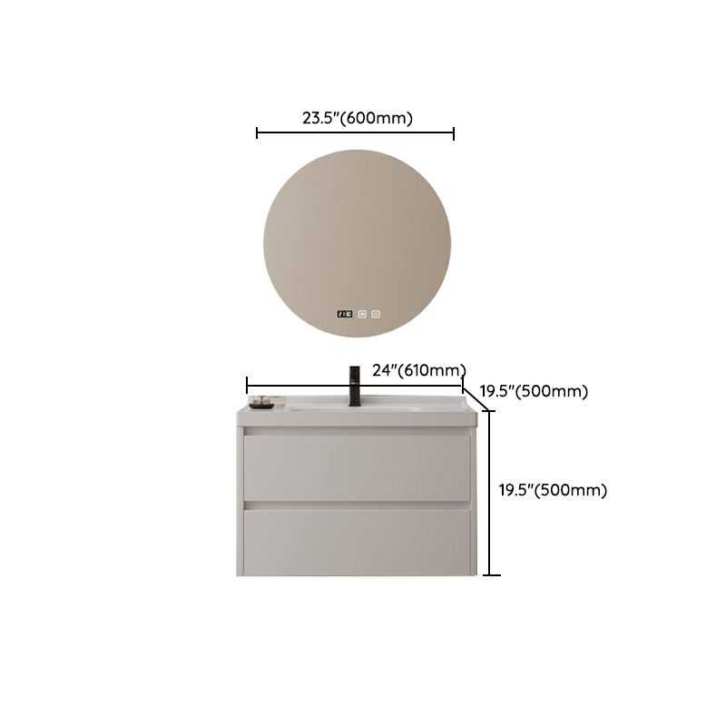 Modern Space Saver Vanity Wall Mount Ceramic Top Backsplash Included Clearhalo 'Bathroom Remodel & Bathroom Fixtures' 'Bathroom Vanities' 'bathroom_vanities' 'Home Improvement' 'home_improvement' 'home_improvement_bathroom_vanities' 1200x1200_7944538c-d128-4bad-9d4b-13d7ff296d58