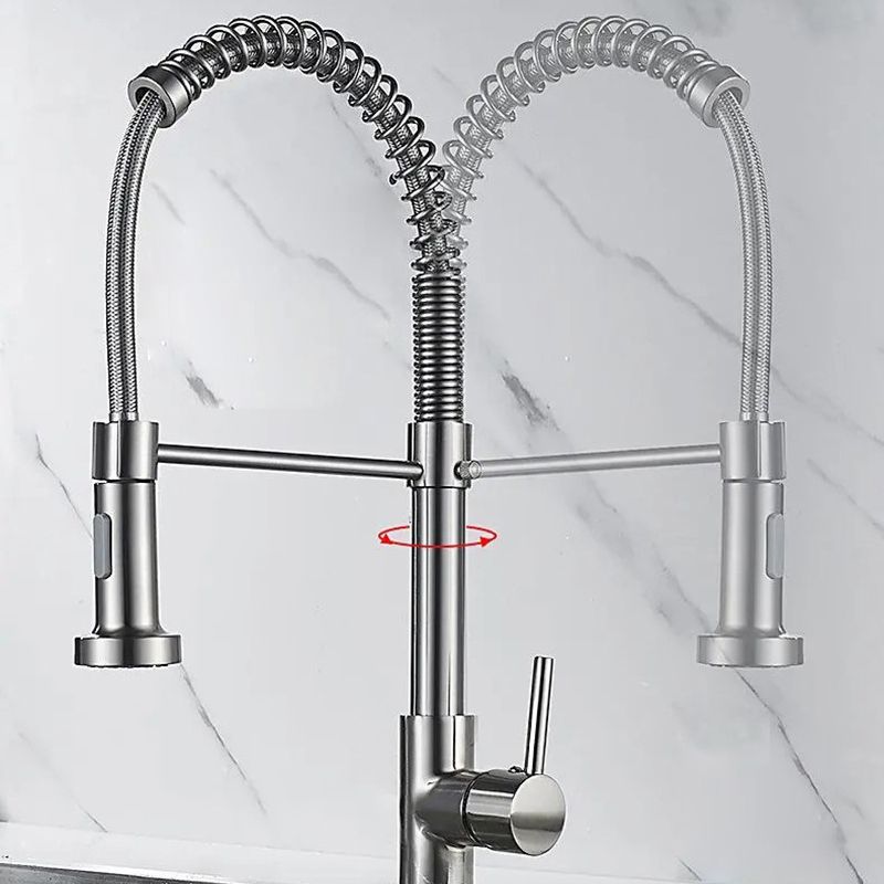 Modern Farmhouse Spring Spout Water Filler One Handle High Arch Kitchen Standard Faucet Clearhalo 'Home Improvement' 'home_improvement' 'home_improvement_kitchen_faucets' 'Kitchen Faucets' 'Kitchen Remodel & Kitchen Fixtures' 'Kitchen Sinks & Faucet Components' 'kitchen_faucets' 1200x1200_79460ea9-395a-431d-8f31-2c321eed78de