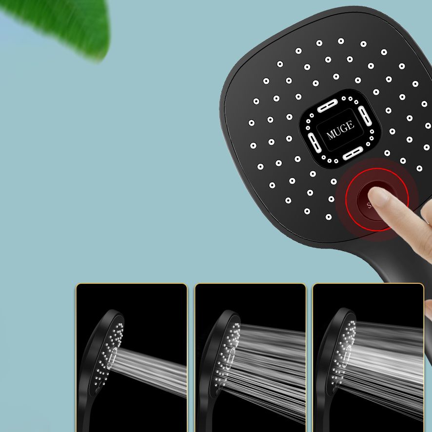 Contemporary Handheld Supercharged Shower Head Square Metal Spray Head Clearhalo 'Bathroom Remodel & Bathroom Fixtures' 'Home Improvement' 'home_improvement' 'home_improvement_shower_heads' 'Shower Heads' 'shower_heads' 'Showers & Bathtubs Plumbing' 'Showers & Bathtubs' 1200x1200_794be1fc-d046-488d-9e27-1eb306cd78d4