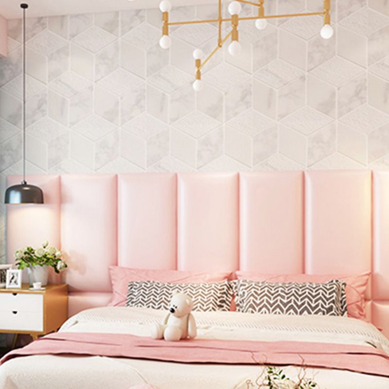 Modern Style Wainscoting Upholstered Peel and Stick Wainscoting Clearhalo 'Flooring 'Home Improvement' 'home_improvement' 'home_improvement_wall_paneling' 'Wall Paneling' 'wall_paneling' 'Walls & Ceilings' Walls and Ceiling' 1200x1200_79670175-8890-404b-8cb8-e0e4ba040623