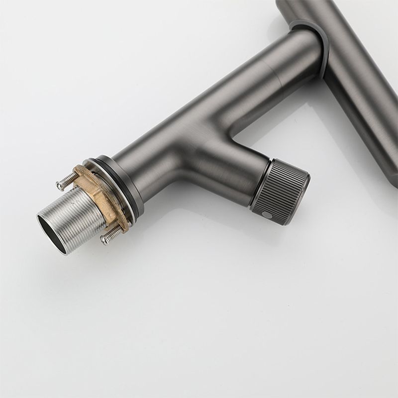 Glam Vessel Sink Faucet Brass Knob Handle Swivel Spout Bathroom Faucet Clearhalo 'Bathroom Remodel & Bathroom Fixtures' 'Bathroom Sink Faucets' 'Bathroom Sinks & Faucet Components' 'bathroom_sink_faucets' 'Home Improvement' 'home_improvement' 'home_improvement_bathroom_sink_faucets' 1200x1200_79751f72-c8e1-4849-9f37-0b993e9ebd72