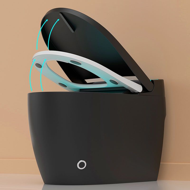 19.68" H Electronic Elongated Toilet Floor Standing Bidet in Black Clearhalo 'Bathroom Remodel & Bathroom Fixtures' 'Bidets' 'Home Improvement' 'home_improvement' 'home_improvement_bidets' 'Toilets & Bidets' 1200x1200_798c22bb-02d0-4af7-bc57-72c0063f8278