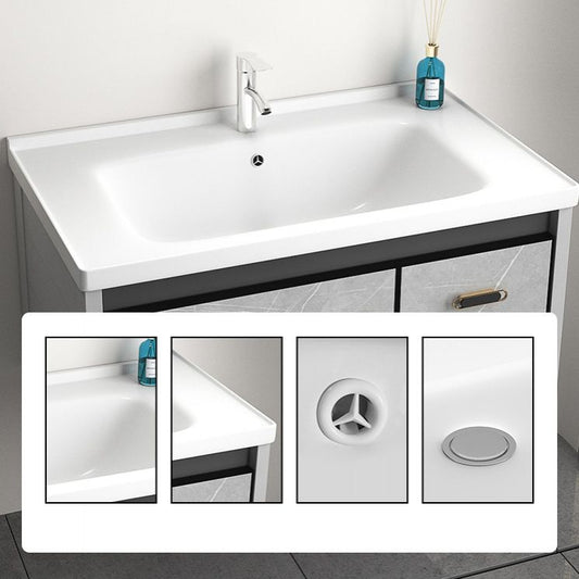Modern Vanity Rectangular Gray Single Wall Mount Metal Vanity Set Clearhalo 'Bathroom Remodel & Bathroom Fixtures' 'Bathroom Vanities' 'bathroom_vanities' 'Home Improvement' 'home_improvement' 'home_improvement_bathroom_vanities' 1200x1200_79bdb7b2-51d0-4583-b1cc-d0f86548ddc4