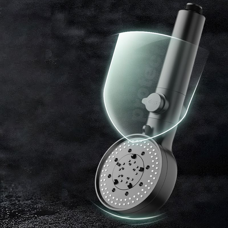 Bathroom Shower Head 5-Jet Round Hand Shower Holder Wall-Mount Shower Head Clearhalo 'Bathroom Remodel & Bathroom Fixtures' 'Home Improvement' 'home_improvement' 'home_improvement_shower_heads' 'Shower Heads' 'shower_heads' 'Showers & Bathtubs Plumbing' 'Showers & Bathtubs' 1200x1200_79d590f1-662f-4fb2-b133-1dffc9c84a66