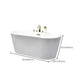 White Oval Bath Freestanding Acrylic Soaking Handles Included Modern Bathtub Clearhalo 'Bathroom Remodel & Bathroom Fixtures' 'Bathtubs' 'Home Improvement' 'home_improvement' 'home_improvement_bathtubs' 'Showers & Bathtubs' 1200x1200_79dbd5c6-fdc2-486b-89c0-d8b025972298