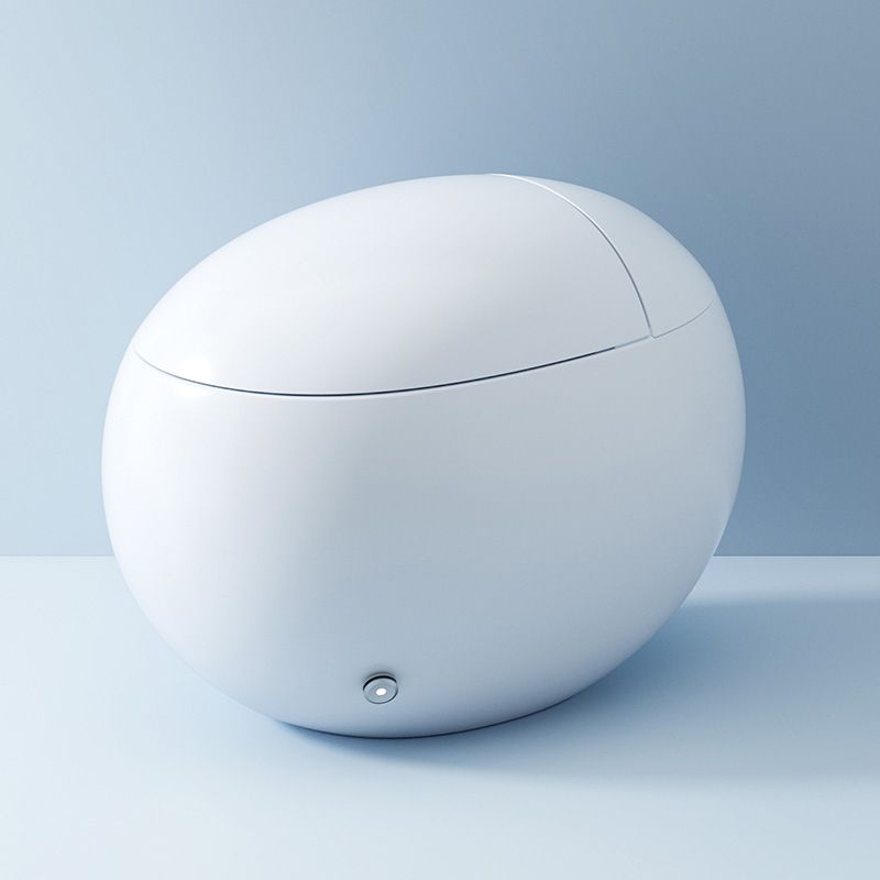 Contemporary Floor Mount Bidet Round White Foot Sensor Heated Seat Dryer Clearhalo 'Bathroom Remodel & Bathroom Fixtures' 'Bidets' 'Home Improvement' 'home_improvement' 'home_improvement_bidets' 'Toilets & Bidets' 1200x1200_7a00af72-ae3f-4fcb-a0a3-c21f387c1fa1