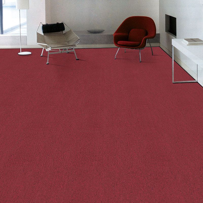 Carpet Tile Fade Resistant Non-Skid Solid Color Loose Lay Carpet Tiles Dining Room Clearhalo 'Carpet Tiles & Carpet Squares' 'carpet_tiles_carpet_squares' 'Flooring 'Home Improvement' 'home_improvement' 'home_improvement_carpet_tiles_carpet_squares' Walls and Ceiling' 1200x1200_7a1d3607-f37d-4c23-9b13-1cf24b0bd556