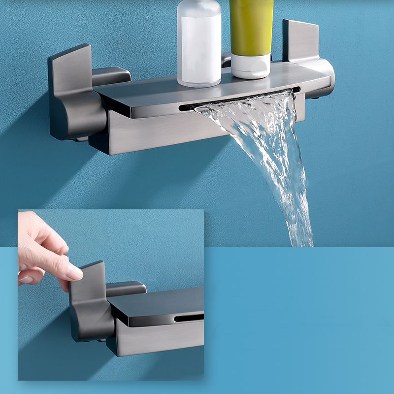 Modern Tub Faucet Trim Copper with Handheld Shower Wall Mount Bath Filler Clearhalo 'Bathroom Remodel & Bathroom Fixtures' 'Bathtub Faucets' 'bathtub_faucets' 'Home Improvement' 'home_improvement' 'home_improvement_bathtub_faucets' 1200x1200_7a2ea4ab-5f58-47ea-be83-e5ecb85cd442