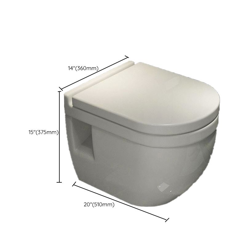 Modern White Ceramic Flush Toilet Wall Mount Urine Toilet with Seat for Washroom Clearhalo 'Bathroom Remodel & Bathroom Fixtures' 'Home Improvement' 'home_improvement' 'home_improvement_toilets' 'Toilets & Bidets' 'Toilets' 1200x1200_7a3679b3-1432-4e23-8bc9-37b784b5fc92