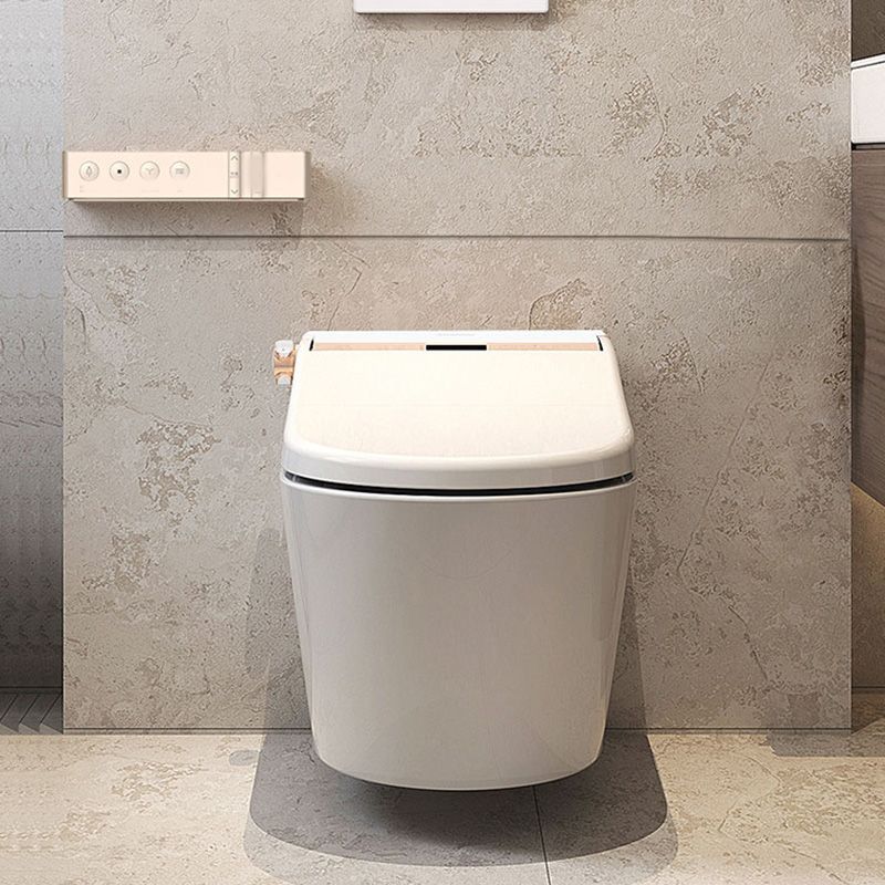 Contemporary Wall Hung Toilet Set Finish with Heated Seat in White Clearhalo 'Bathroom Remodel & Bathroom Fixtures' 'Bidets' 'Home Improvement' 'home_improvement' 'home_improvement_bidets' 'Toilets & Bidets' 1200x1200_7a4d8234-2a9f-44b8-8115-1dd4ab1f0018