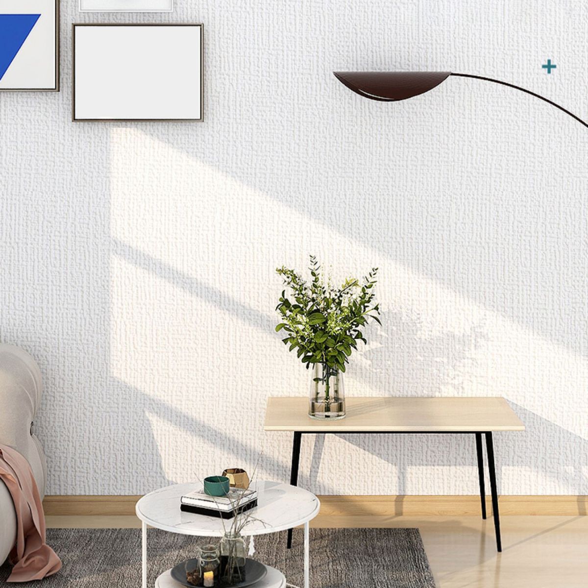 Modern Pearl Wainscoting Flax Wall Access Panel Peel and Stick Thicken Foam Baseboard Clearhalo 'Flooring 'Home Improvement' 'home_improvement' 'home_improvement_wall_paneling' 'Wall Paneling' 'wall_paneling' 'Walls & Ceilings' Walls and Ceiling' 1200x1200_7a4f852e-585e-4144-b292-bcb9bb7e4e29