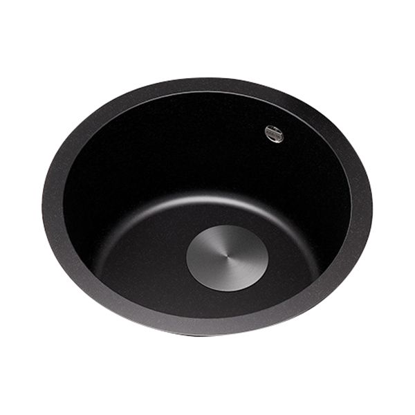 Contemporary Black Quartz Kitchen Sink Single Bowl Sink with Basket Strainer Clearhalo 'Home Improvement' 'home_improvement' 'home_improvement_kitchen_sinks' 'Kitchen Remodel & Kitchen Fixtures' 'Kitchen Sinks & Faucet Components' 'Kitchen Sinks' 'kitchen_sinks' 1200x1200_7a5c29e2-7d0c-493c-832b-40fbe4bb6c26