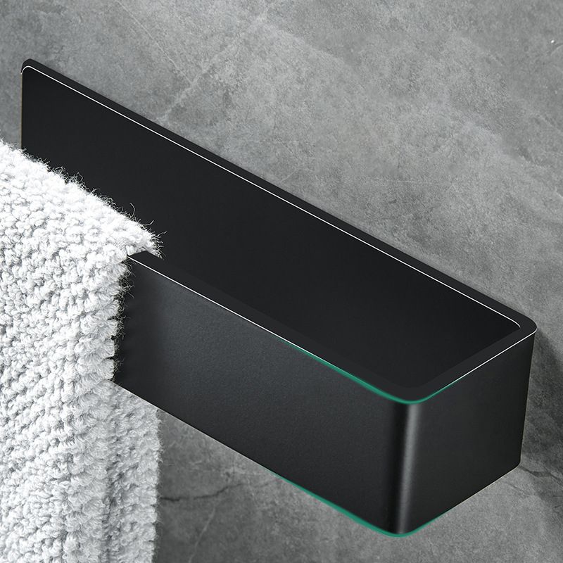 Modern Towel Ring Bathroom Hardware Set Stainless Steel/Black Bath Hardware Set Clearhalo 'Bathroom Hardware Sets' 'Bathroom Hardware' 'Bathroom Remodel & Bathroom Fixtures' 'bathroom_hardware_sets' 'Home Improvement' 'home_improvement' 'home_improvement_bathroom_hardware_sets' 1200x1200_7a5de4ef-d3c1-4f8f-9cf6-4d2342af99b0