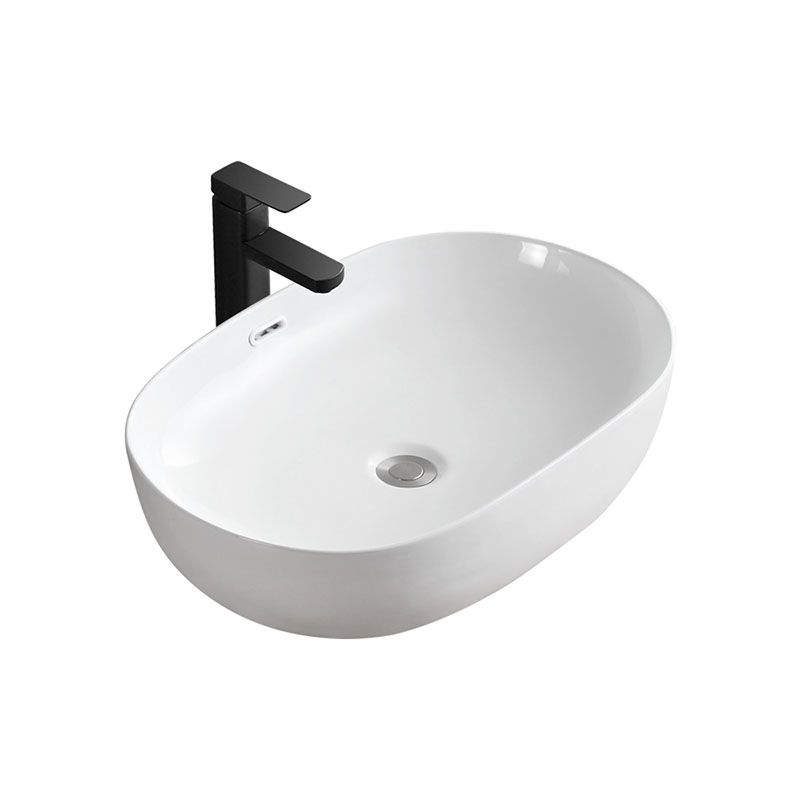 Contemporary Bathroom Sink Solid Color Vessel Bathroom Sink with Overflow Clearhalo 'Bathroom Remodel & Bathroom Fixtures' 'Bathroom Sinks & Faucet Components' 'Bathroom Sinks' 'bathroom_sink' 'Home Improvement' 'home_improvement' 'home_improvement_bathroom_sink' 1200x1200_7a620fc3-a194-42d0-ab53-1dff8e6eba7c