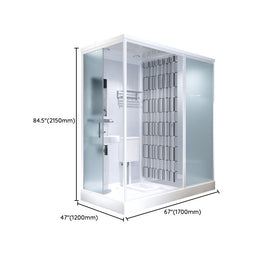Modern Rectangular Sliding Shower Enclosure Framed Shower Enclosure ...