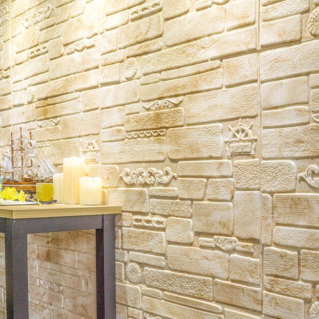 Modern Wall Paneling Peel and Stick Brick 3D Print Waterproof Wall Panel Clearhalo 'Flooring 'Home Improvement' 'home_improvement' 'home_improvement_wall_paneling' 'Wall Paneling' 'wall_paneling' 'Walls & Ceilings' Walls and Ceiling' 1200x1200_7ab62113-d20a-4d35-ab72-b89917e0c4c8