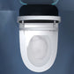 Foot Sensor Contemporary 18.5" Tall Ceramic Elongated Floor Standing Bidet Clearhalo 'Bathroom Remodel & Bathroom Fixtures' 'Bidets' 'Home Improvement' 'home_improvement' 'home_improvement_bidets' 'Toilets & Bidets' 1200x1200_7abb74fa-e197-4c53-bbfb-53b0c5dadd69