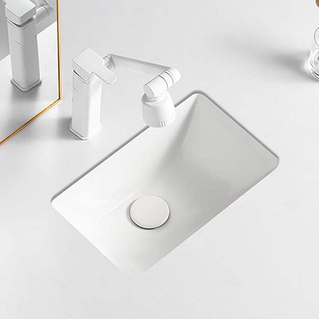 Modern White Undermount Bathroom Sink Porcelain Undermount Bathroom Sink Clearhalo 'Bathroom Remodel & Bathroom Fixtures' 'Bathroom Sinks & Faucet Components' 'Bathroom Sinks' 'bathroom_sink' 'Home Improvement' 'home_improvement' 'home_improvement_bathroom_sink' 1200x1200_7ac3bcb6-a59c-4964-b842-01c30994baad