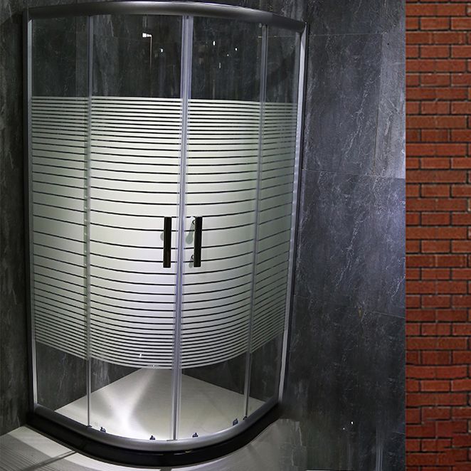 Stainless Steel Shower Kit Striped Tempered Glass Shower Kit Clearhalo 'Bathroom Remodel & Bathroom Fixtures' 'Home Improvement' 'home_improvement' 'home_improvement_shower_stalls_enclosures' 'Shower Stalls & Enclosures' 'shower_stalls_enclosures' 'Showers & Bathtubs' 1200x1200_7af07b25-9548-40e8-9af1-24329fc68801