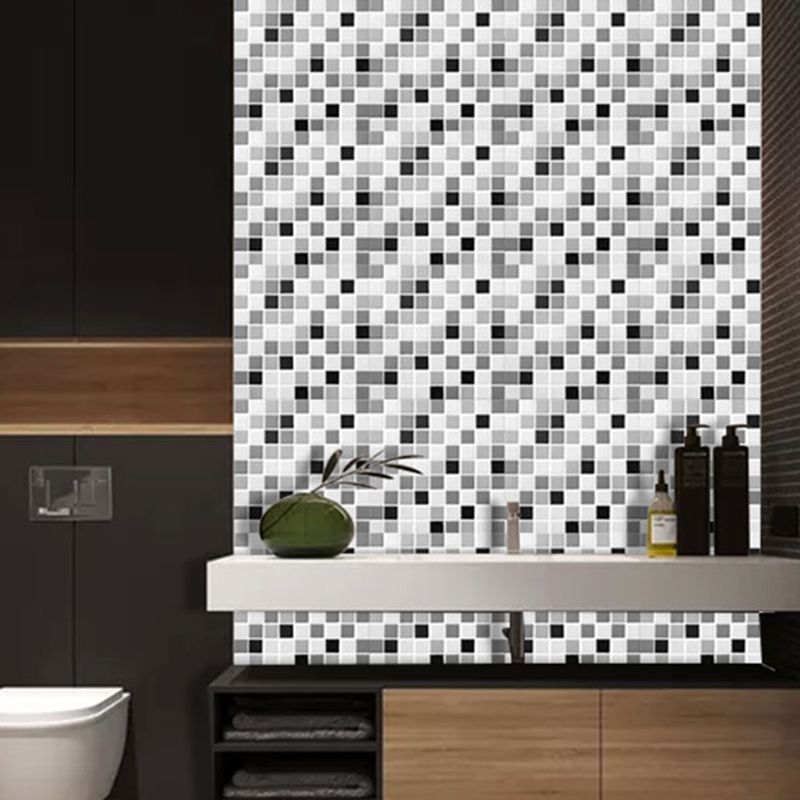 Tile-Peel & Stick Square Mosaic PVC Stain Resistant Peel and Stick Tiles for Shower 5 Pack Clearhalo 'Flooring 'Home Improvement' 'home_improvement' 'home_improvement_peel_stick_blacksplash' 'Peel & Stick Backsplash Tile' 'peel_stick_blacksplash' 'Walls & Ceilings' Walls and Ceiling' 1200x1200_7af9616f-93ec-4eca-b055-6064189dc51b