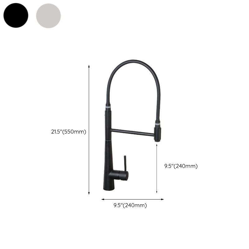 Modern Farmhouse Kitchen Faucet Pull down One Handle High Arch Water Filler Clearhalo 'Home Improvement' 'home_improvement' 'home_improvement_kitchen_faucets' 'Kitchen Faucets' 'Kitchen Remodel & Kitchen Fixtures' 'Kitchen Sinks & Faucet Components' 'kitchen_faucets' 1200x1200_7b23a608-31ac-4101-bf34-724f5f858b4f