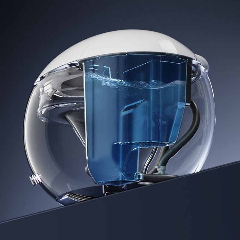 Contemporary Floor Mount Bidet Round White Foot Sensor Heated Seat Dryer Clearhalo 'Bathroom Remodel & Bathroom Fixtures' 'Bidets' 'Home Improvement' 'home_improvement' 'home_improvement_bidets' 'Toilets & Bidets' 1200x1200_7b29a3a1-faba-4003-a453-335de6ccdf9b