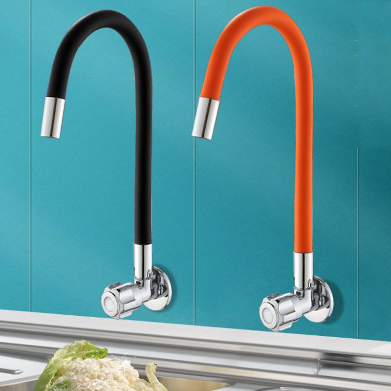 Contemporary Single Handle Kitchen Faucet 1 Hold Bar Faucet with No Sensor Clearhalo 'Home Improvement' 'home_improvement' 'home_improvement_kitchen_faucets' 'Kitchen Faucets' 'Kitchen Remodel & Kitchen Fixtures' 'Kitchen Sinks & Faucet Components' 'kitchen_faucets' 1200x1200_7b468241-ef29-4b45-8ae1-65dd079f2c3c