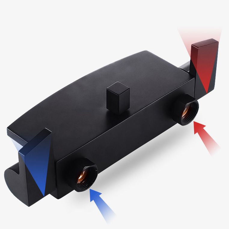 Wall Mounted Metal Tub Filler Low Arc Freestanding Bathtub Faucet Clearhalo 'Bathroom Remodel & Bathroom Fixtures' 'Bathtub Faucets' 'bathtub_faucets' 'Home Improvement' 'home_improvement' 'home_improvement_bathtub_faucets' 1200x1200_7b4a01aa-ed06-44ce-bd54-4b83bdf13ddf