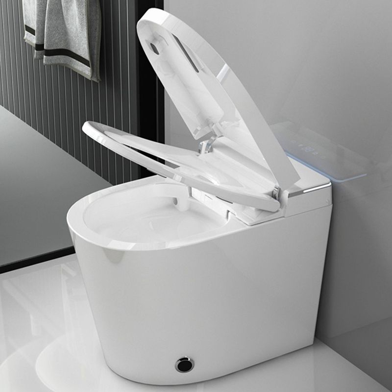 Simplicity Elongated All-in-One Bidet White Ceramic Smart Toilet Bidet with Heated Seat Clearhalo 'Bathroom Remodel & Bathroom Fixtures' 'Bidets' 'Home Improvement' 'home_improvement' 'home_improvement_bidets' 'Toilets & Bidets' 1200x1200_7b69b2e0-0492-4e25-b33f-4400ae2f1ad2